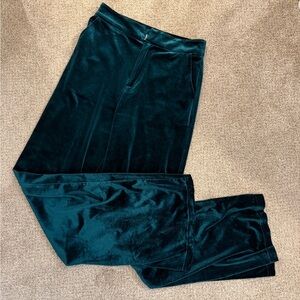 Forever 21 Emerald Green Velvet Trousers